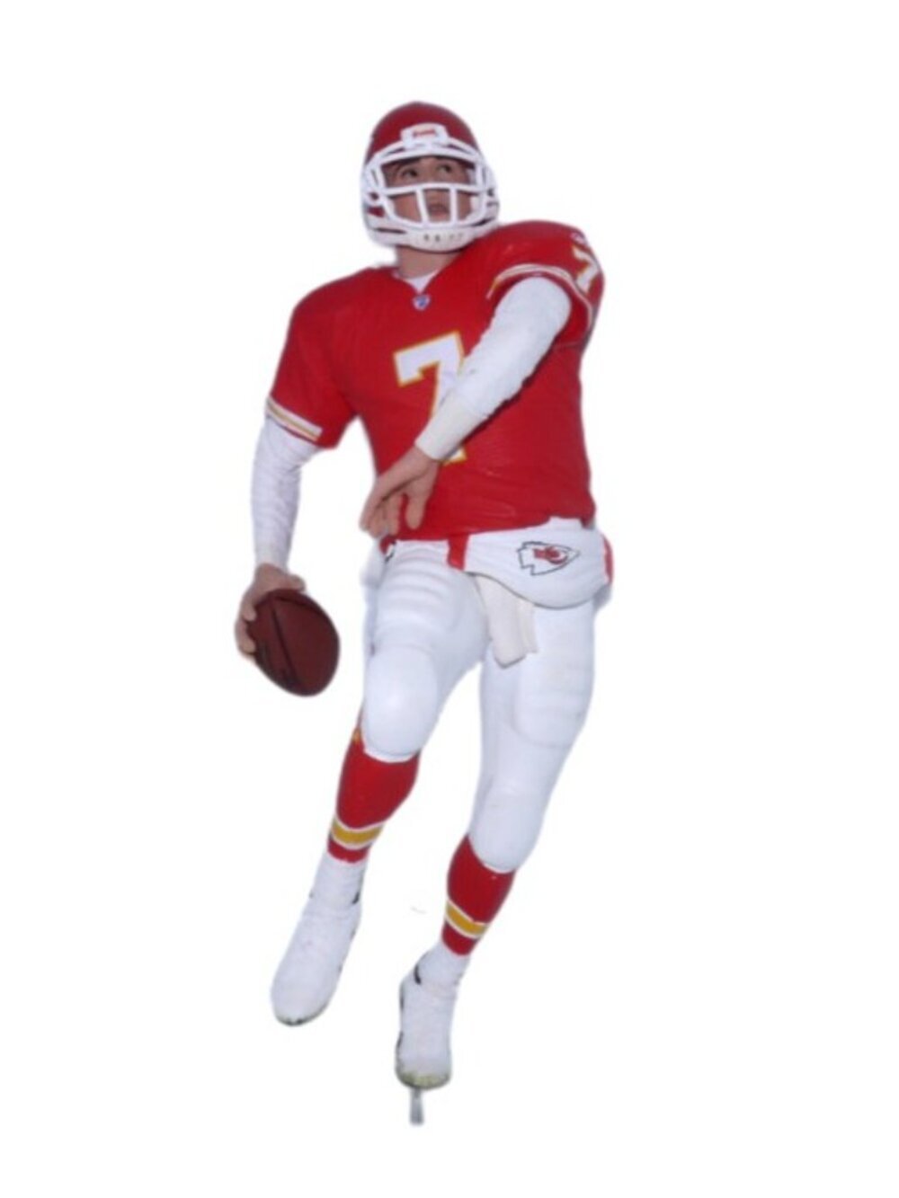 Matt Cassel #7 Kansas City Chiefs red shirt 6.5" figure with foot pin McFarlane